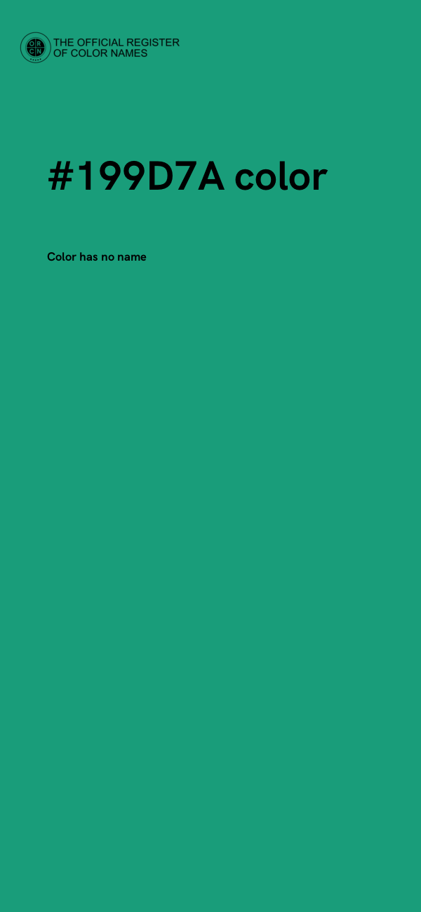 #199D7A color image