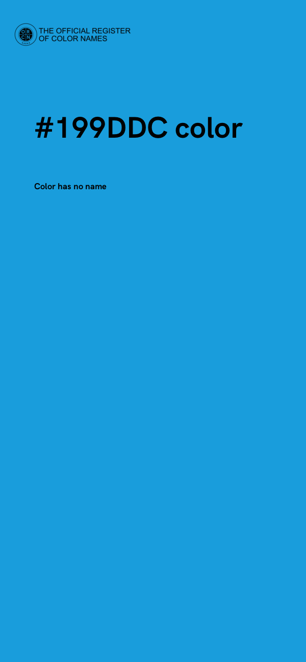 #199DDC color image