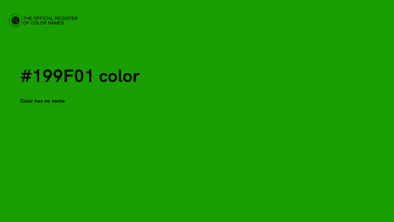 #199F01 color image