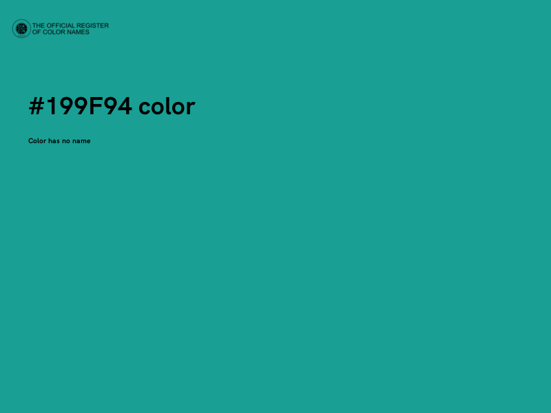 #199F94 color image