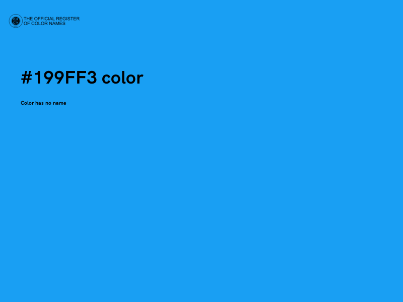 #199FF3 color image
