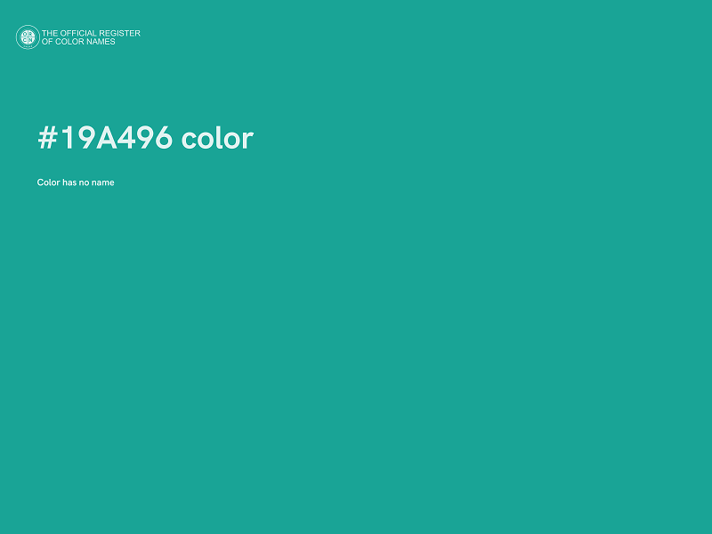 #19A496 color image