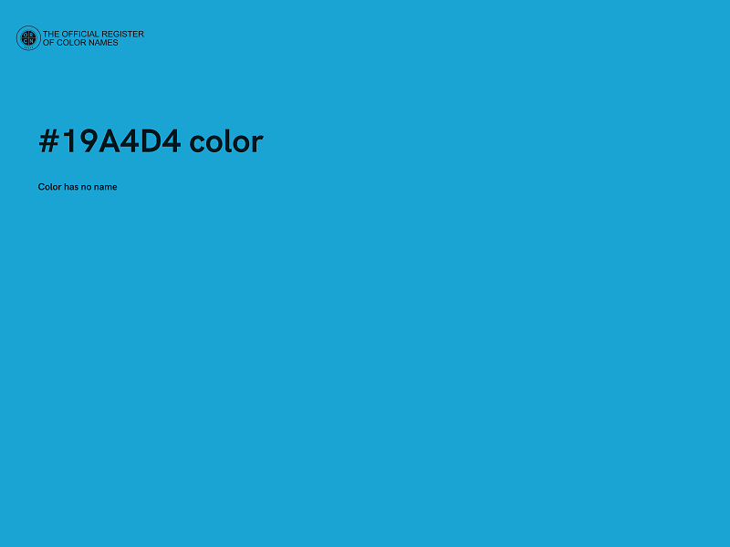 #19A4D4 color image