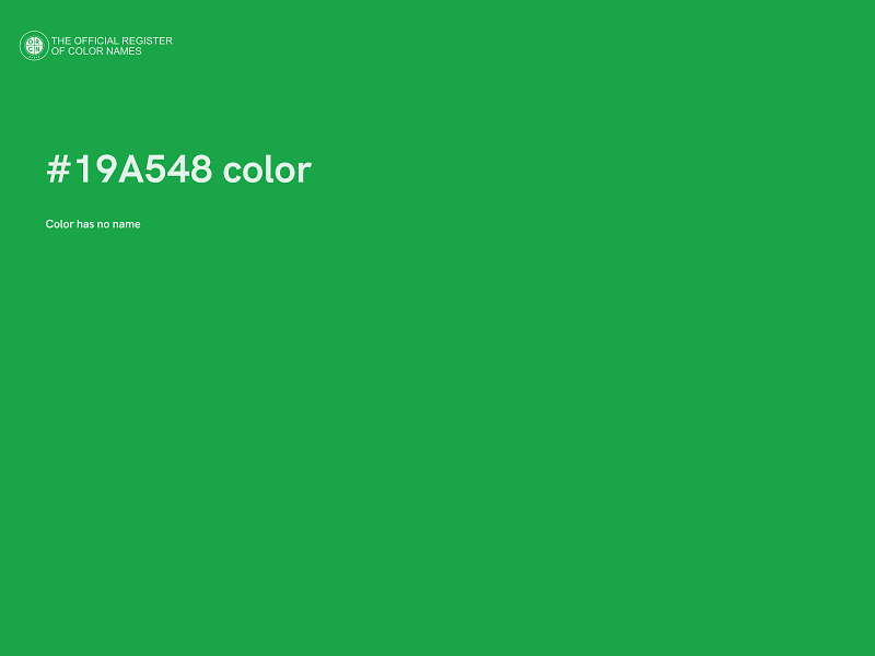 #19A548 color image