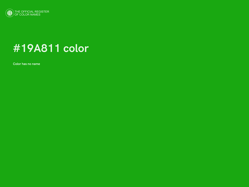 #19A811 color image