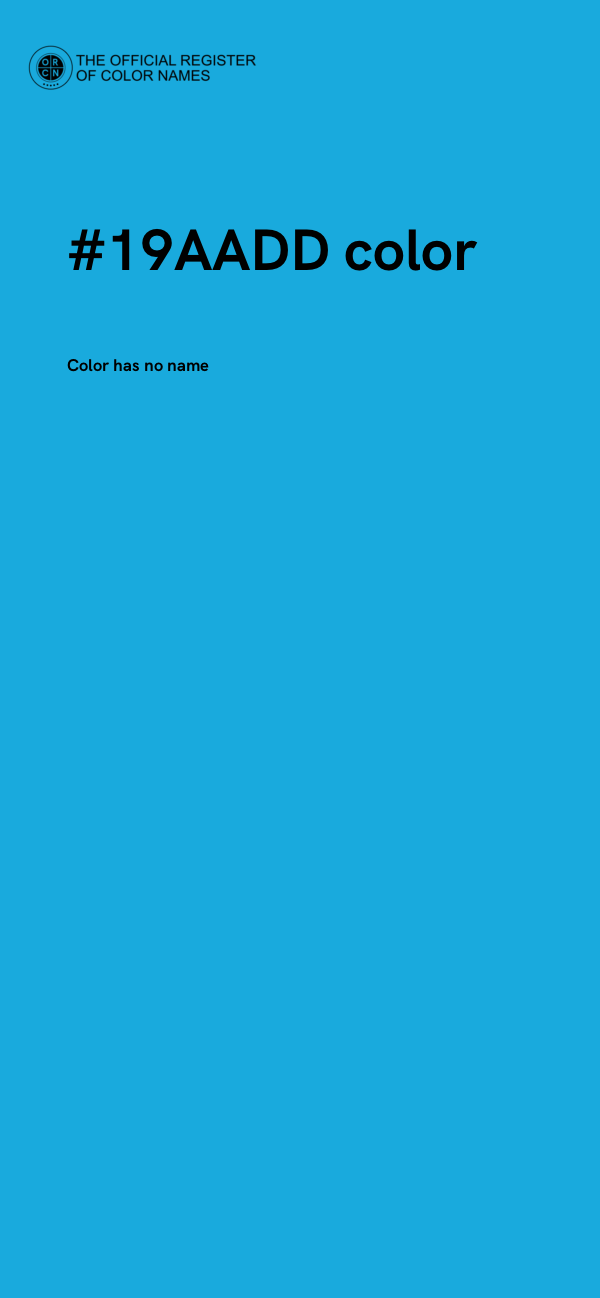 #19AADD color image