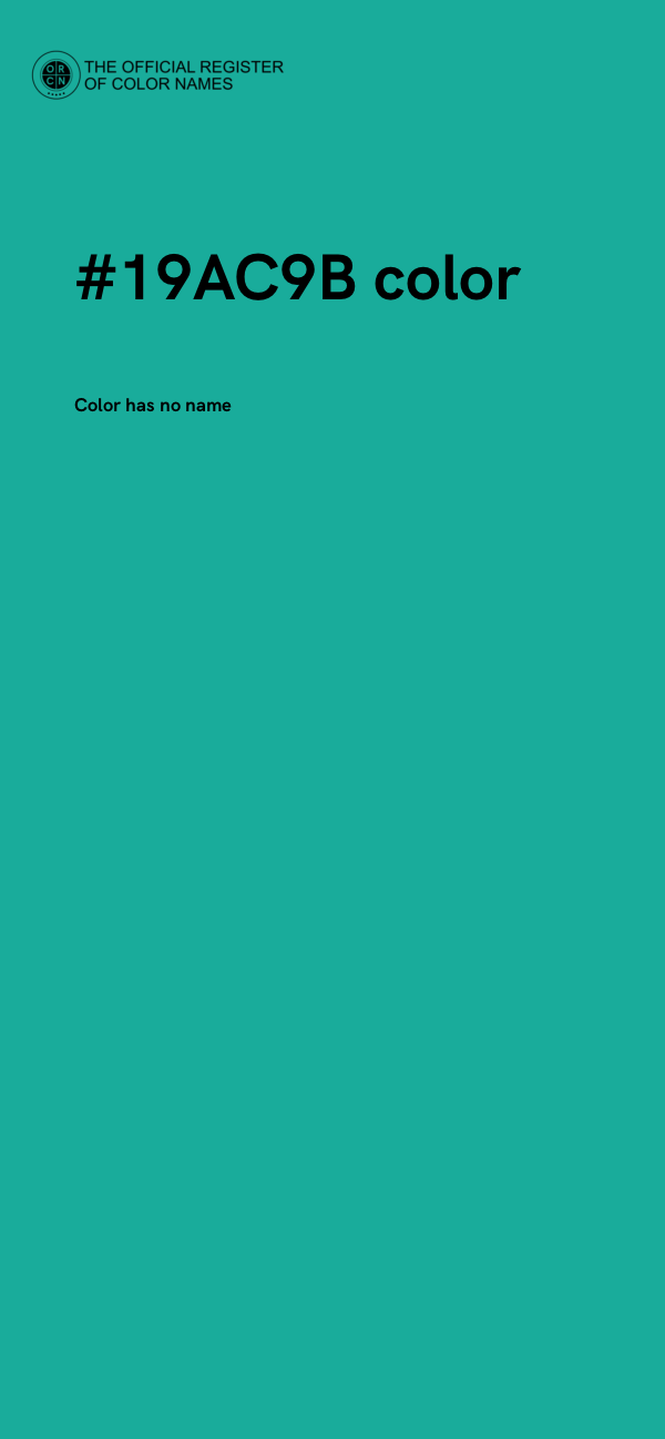 #19AC9B color image