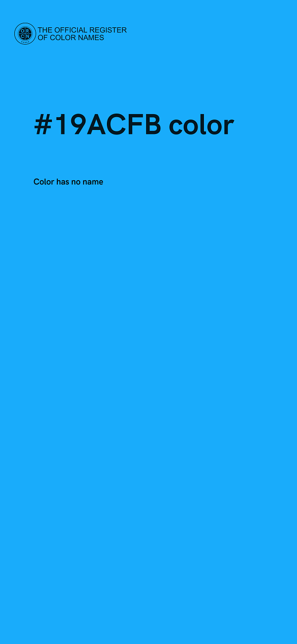 #19ACFB color image