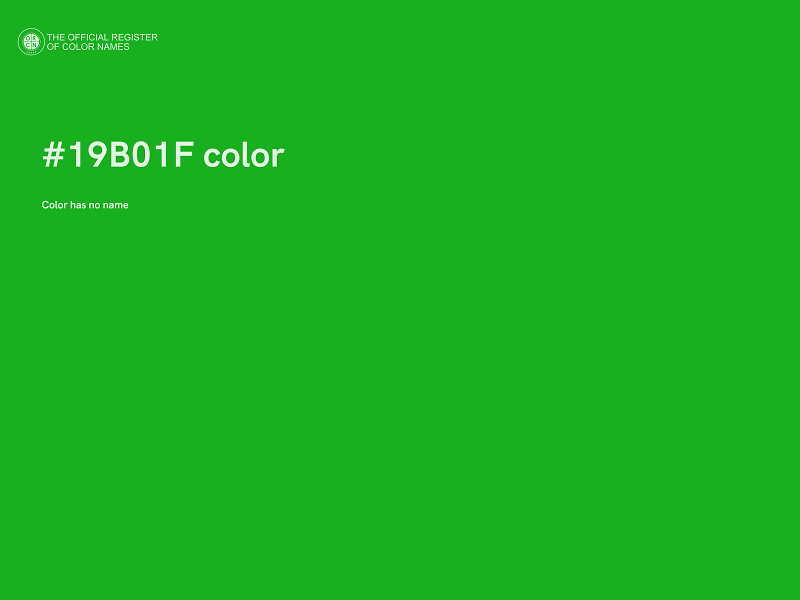 #19B01F color image