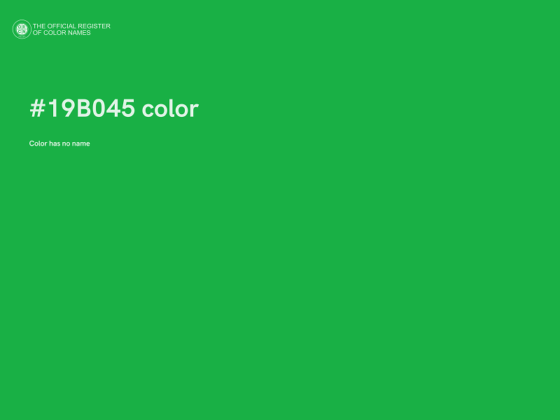 #19B045 color image