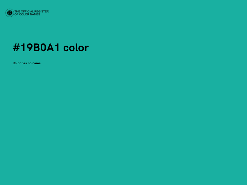 #19B0A1 color image
