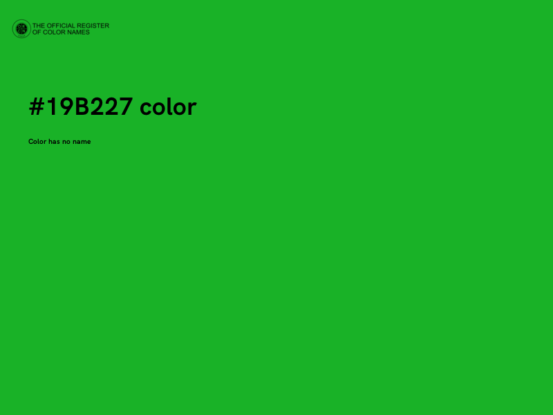 #19B227 color image
