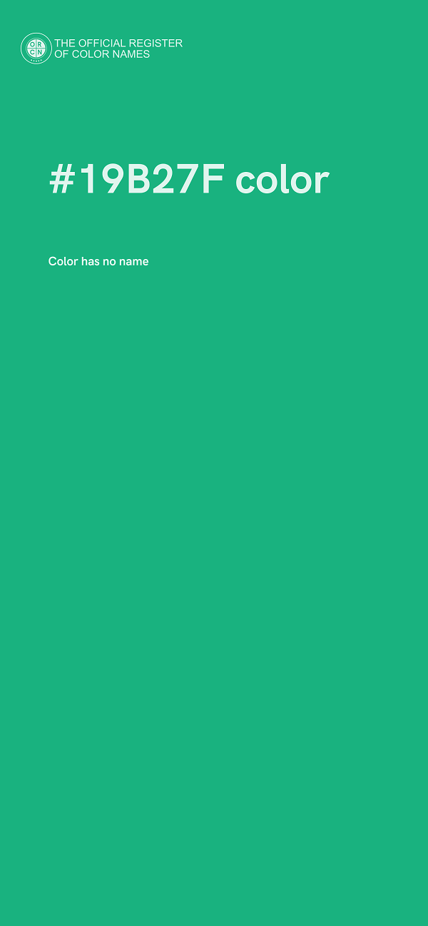 #19B27F color image