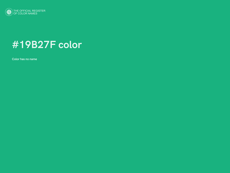 #19B27F color image