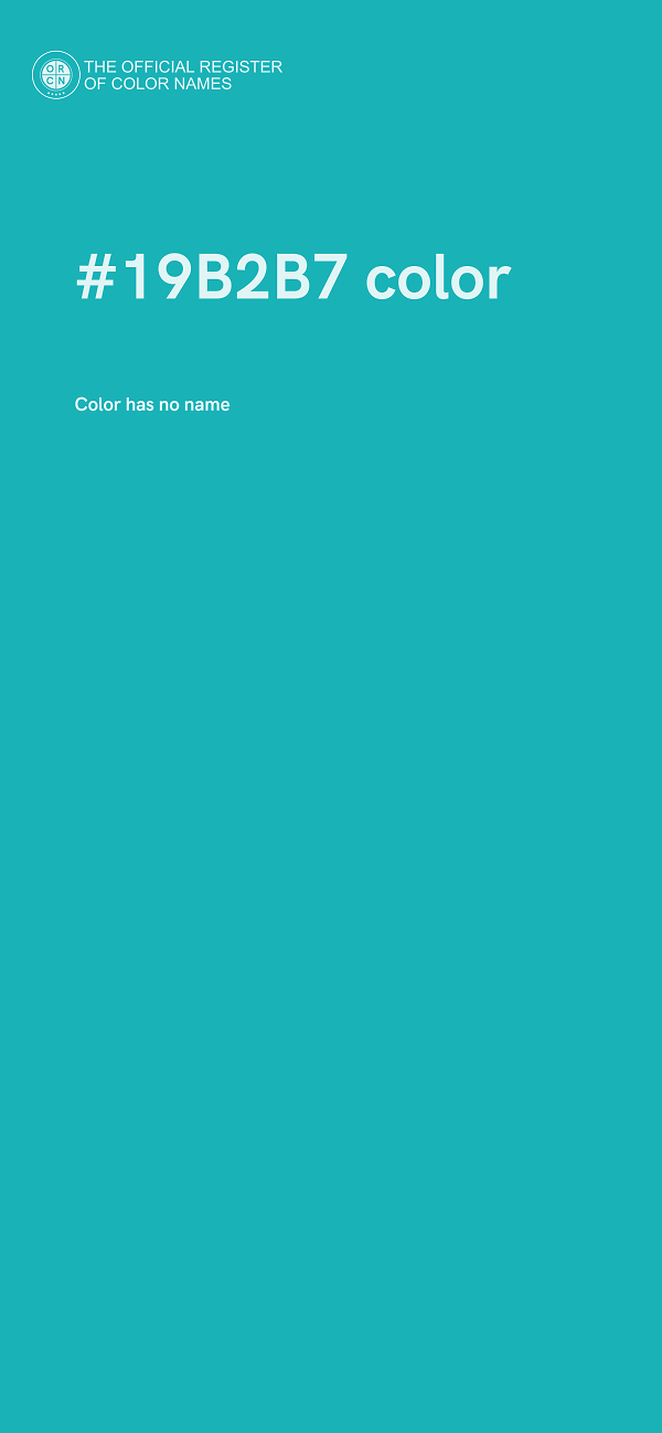 #19B2B7 color image