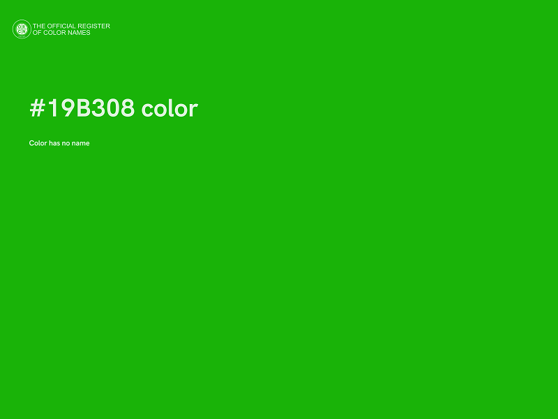 #19B308 color image