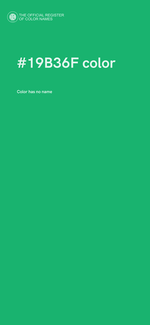 #19B36F color image