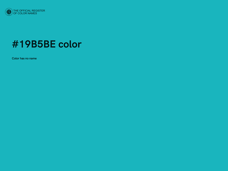 #19B5BE color image