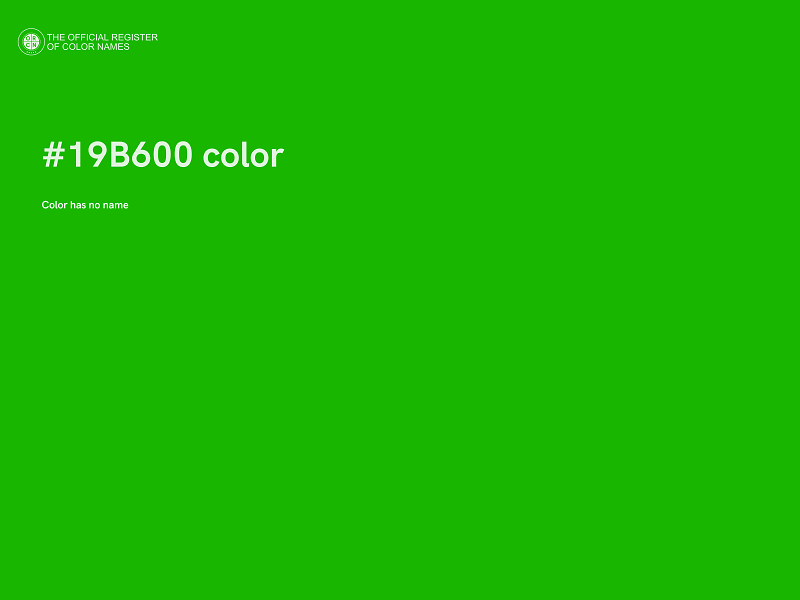 #19B600 color image