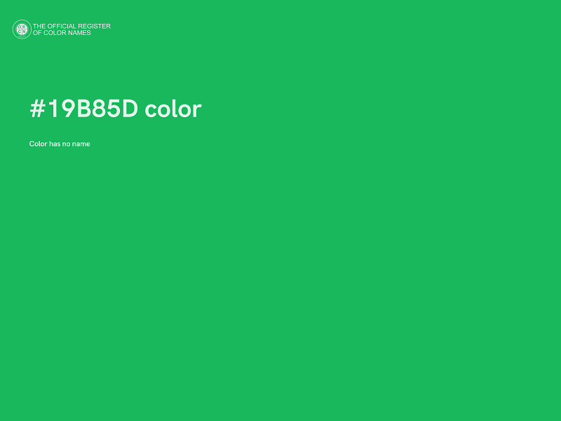 #19B85D color image