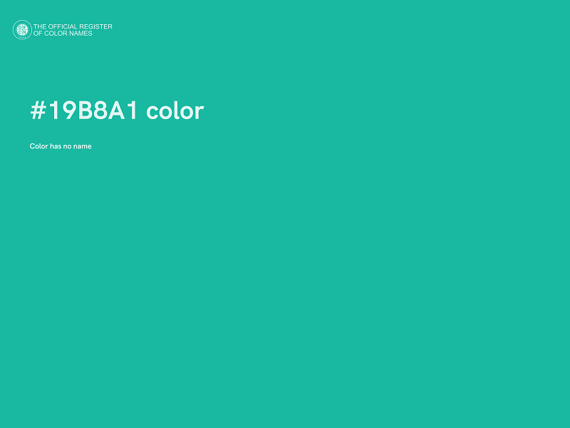 #19B8A1 color image