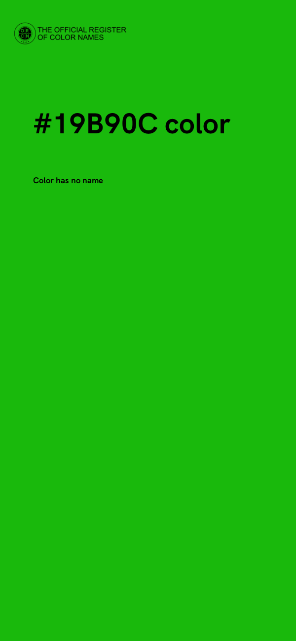 #19B90C color image