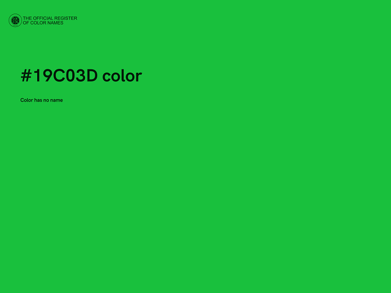 #19C03D color image