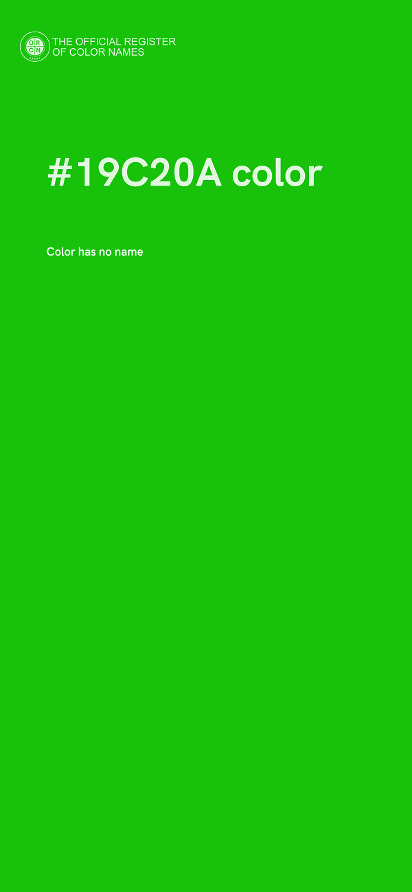 #19C20A color image