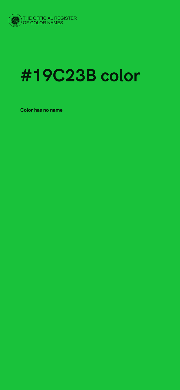 #19C23B color image