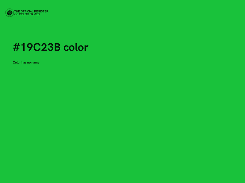 #19C23B color image