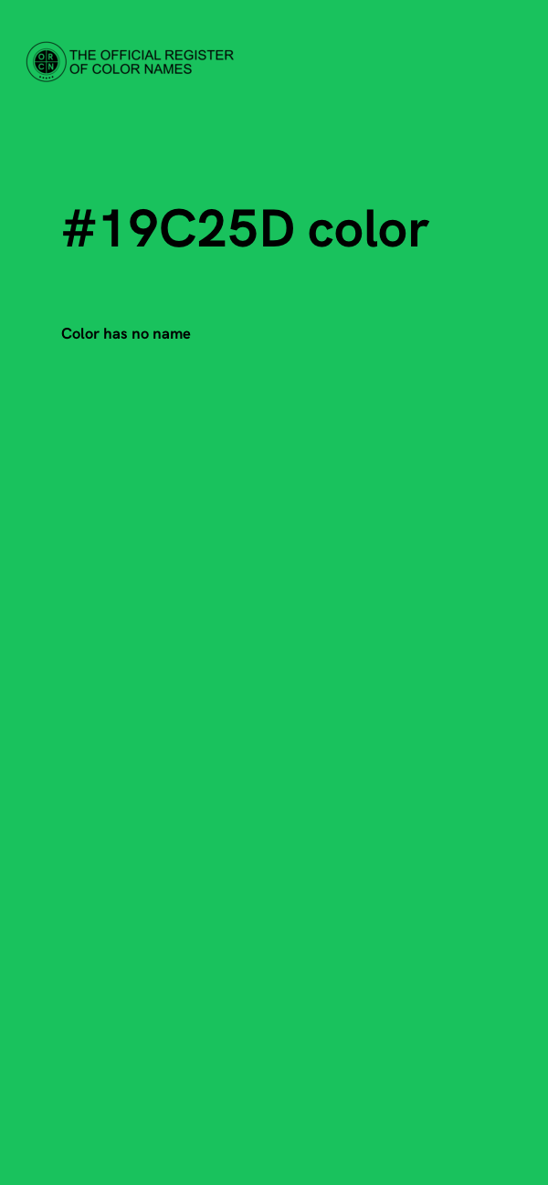 #19C25D color image