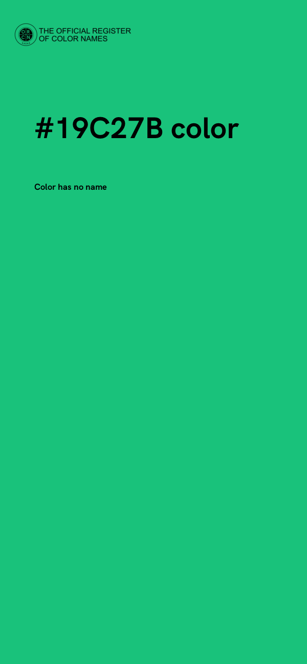 #19C27B color image