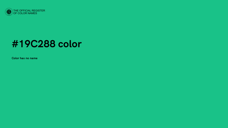 #19C288 color image