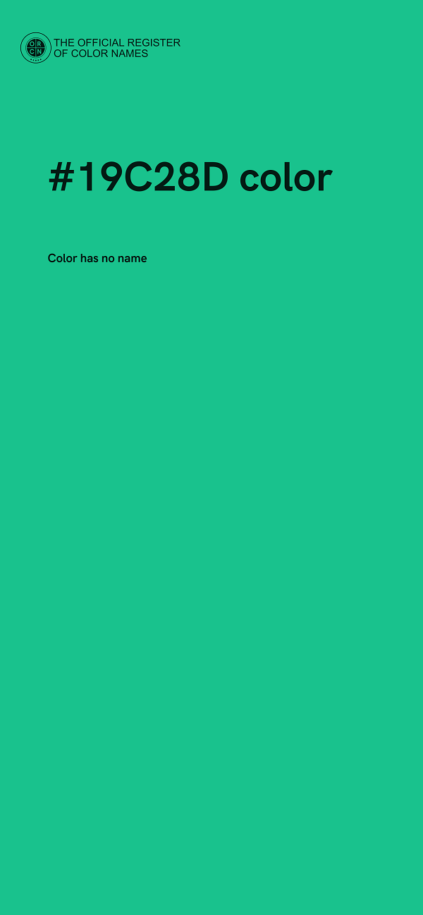 #19C28D color image