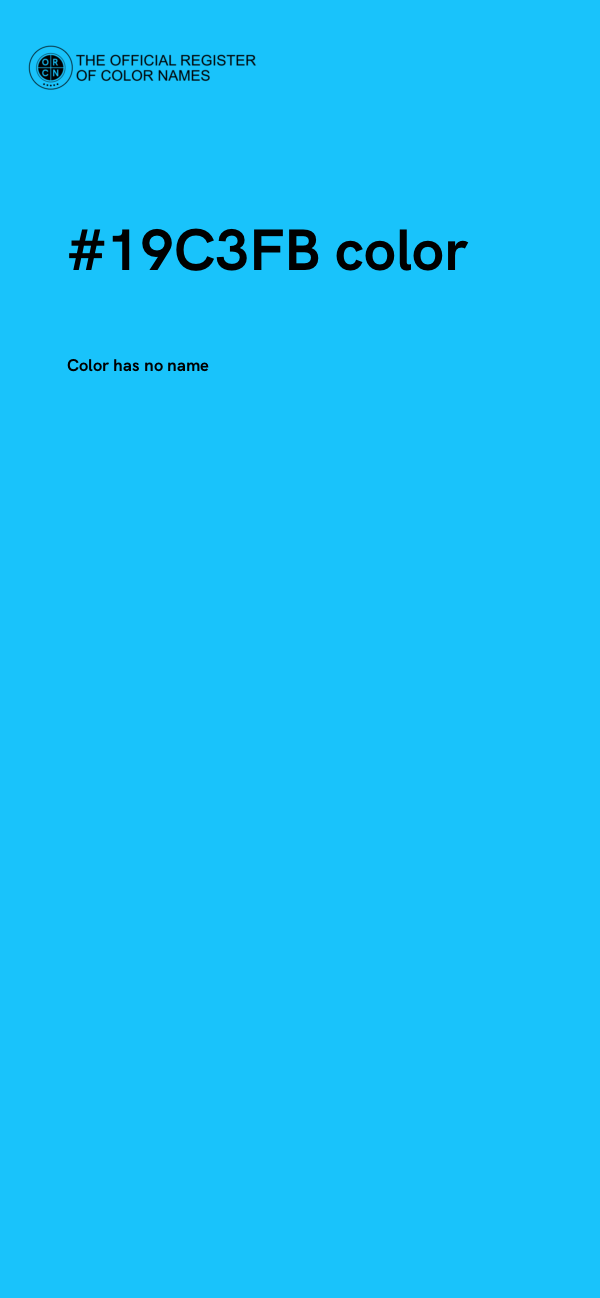 #19C3FB color image
