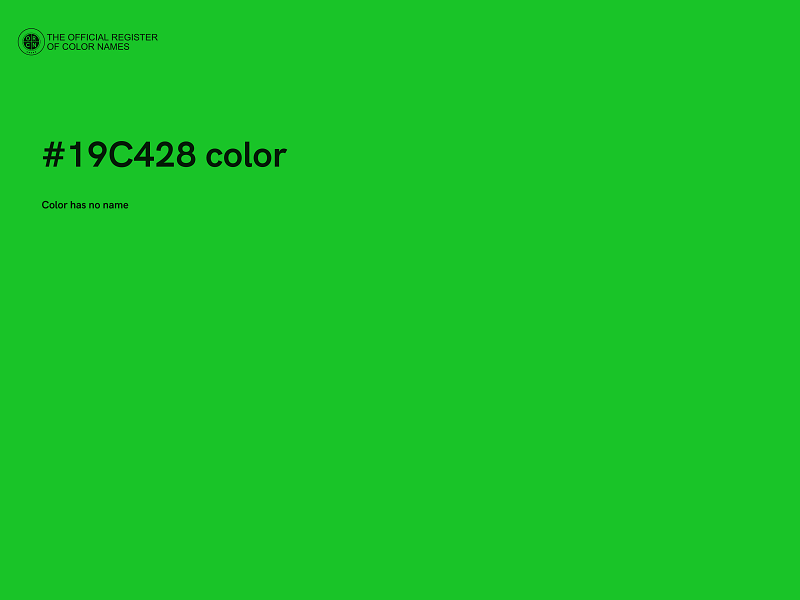 #19C428 color image