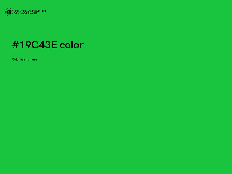 #19C43E color image