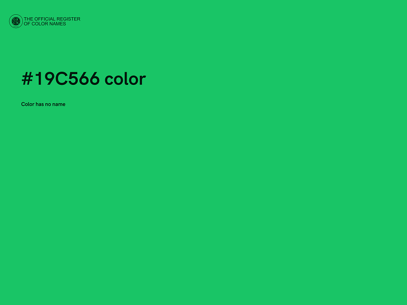 #19C566 color image