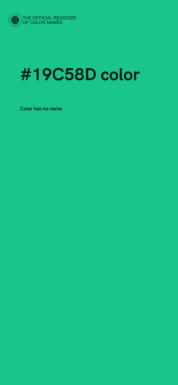 #19C58D color image