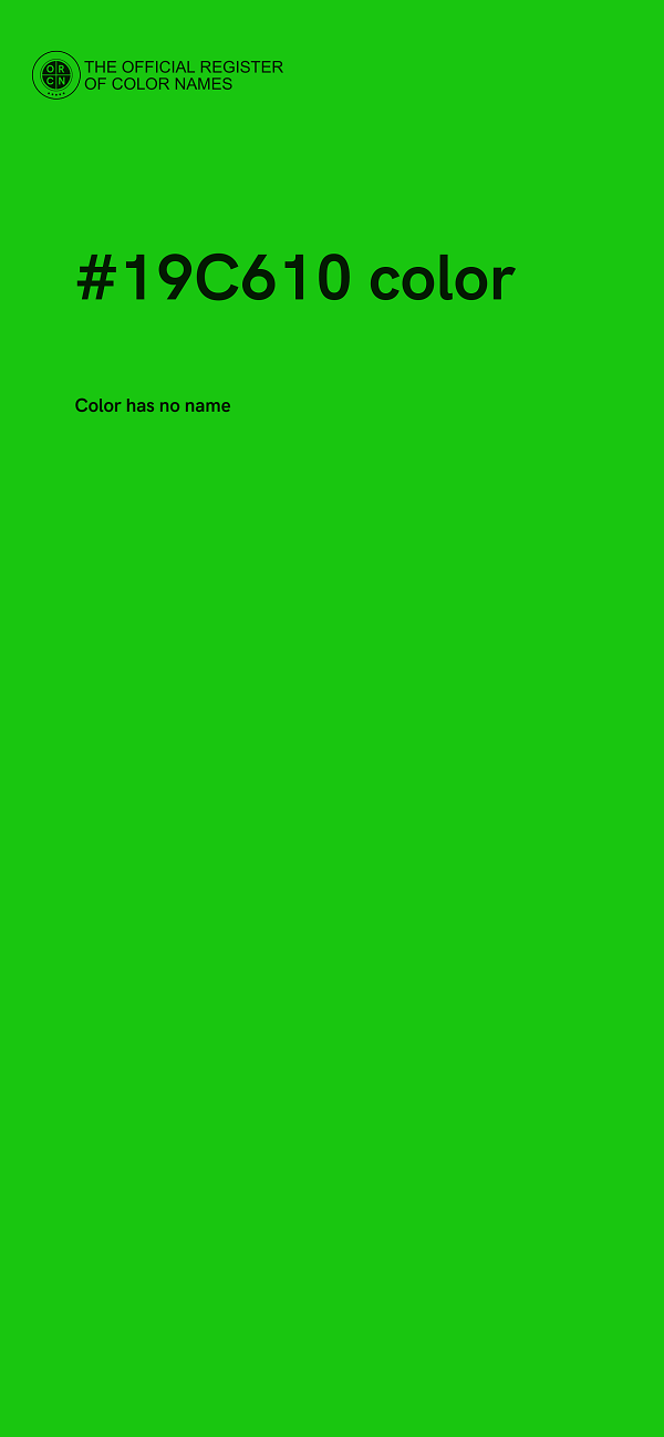 #19C610 color image