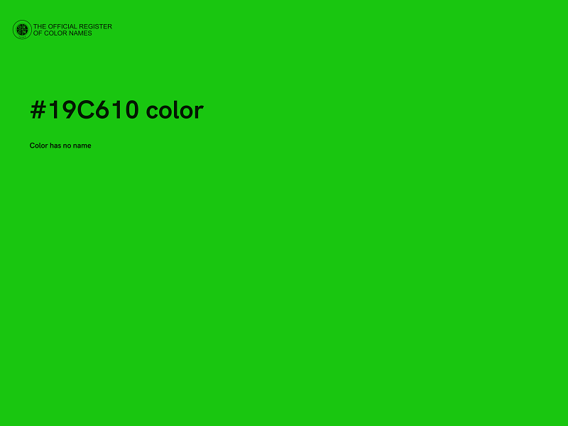 #19C610 color image