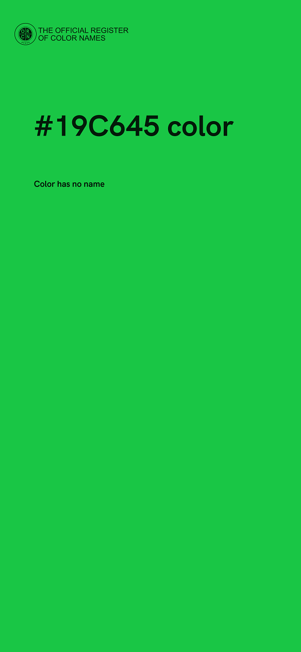 #19C645 color image