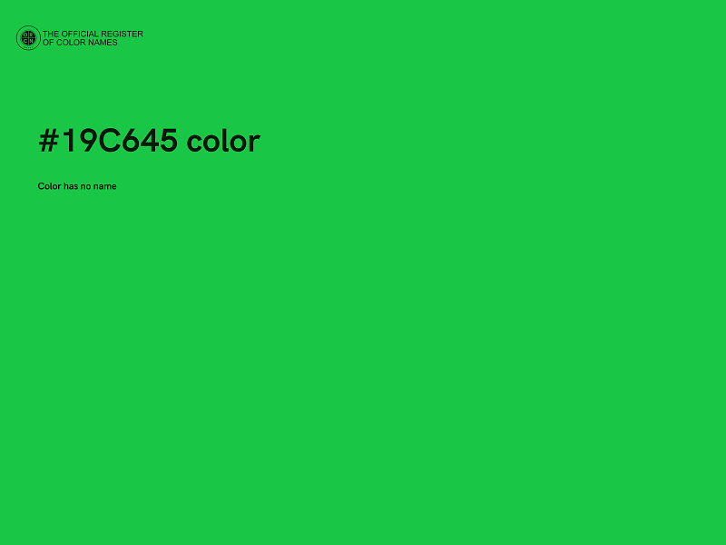 #19C645 color image