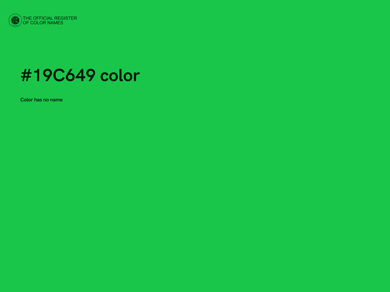 #19C649 color image