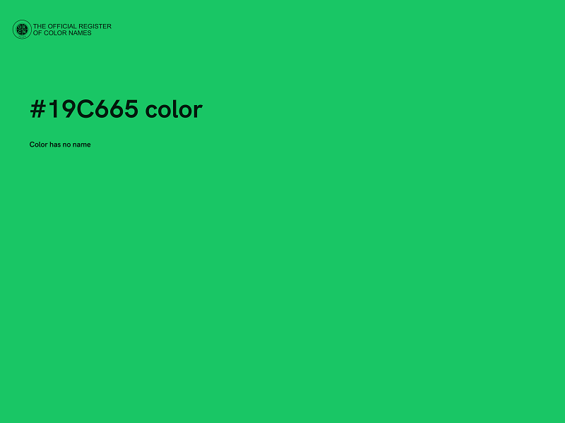 #19C665 color image