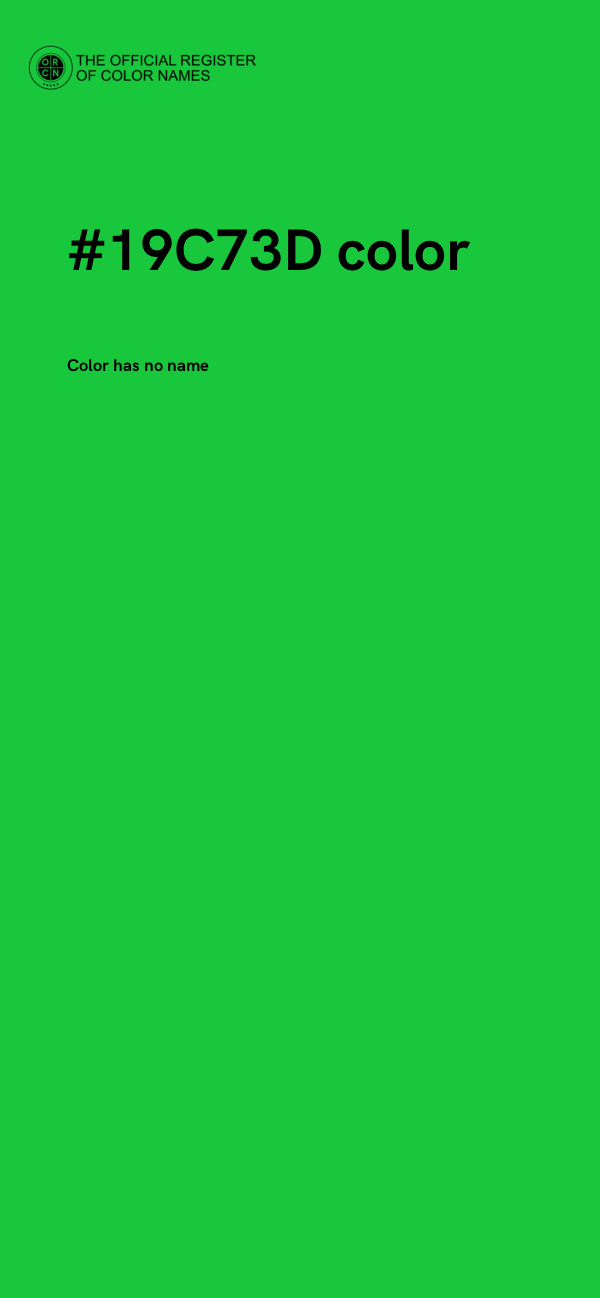 #19C73D color image