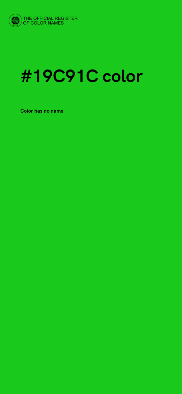 #19C91C color image