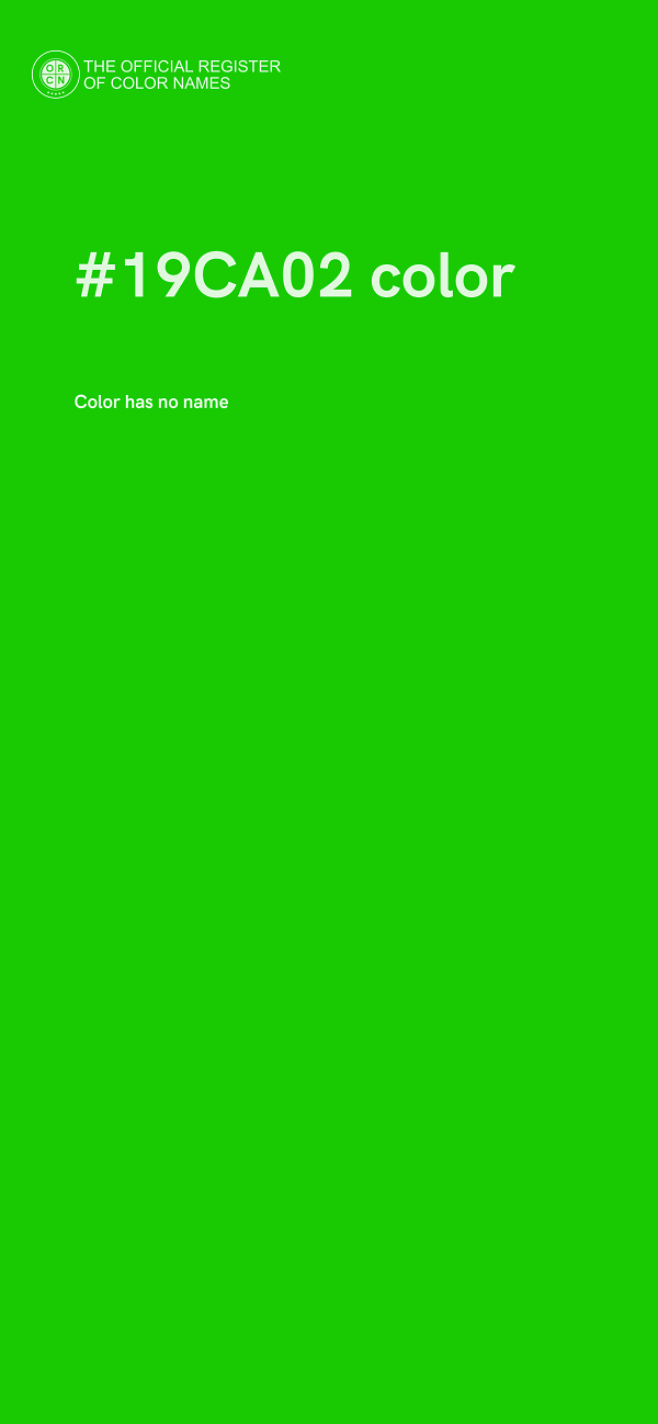 #19CA02 color image