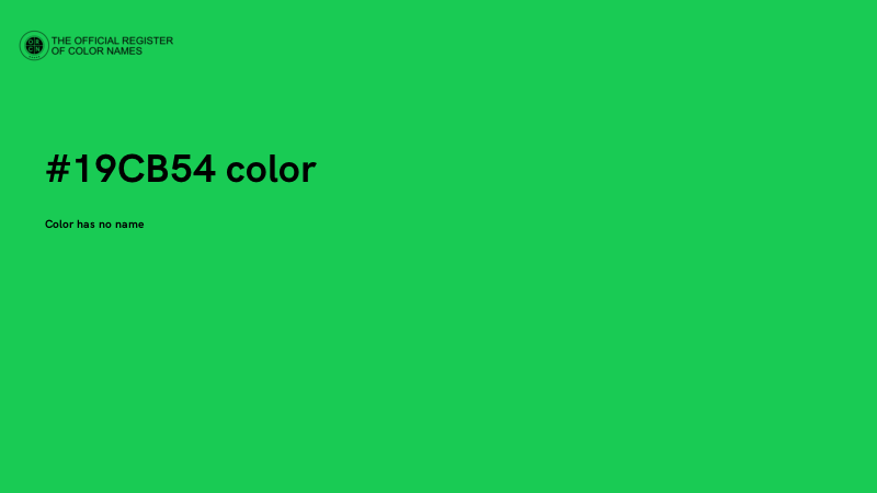 #19CB54 color image