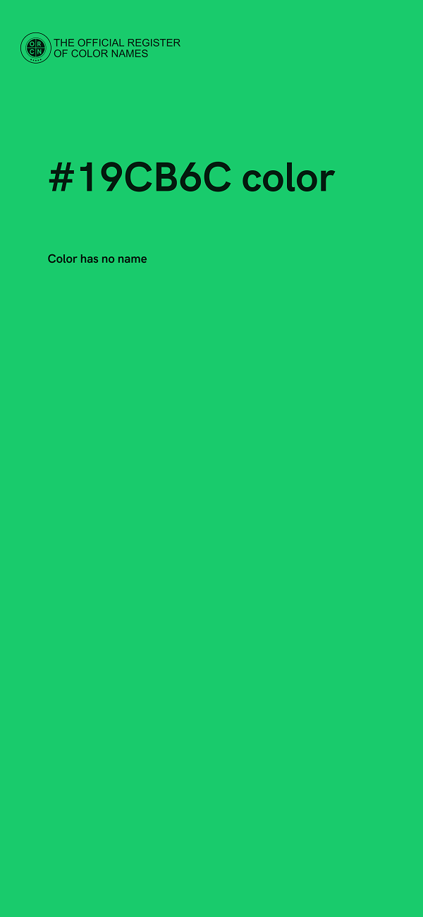 #19CB6C color image